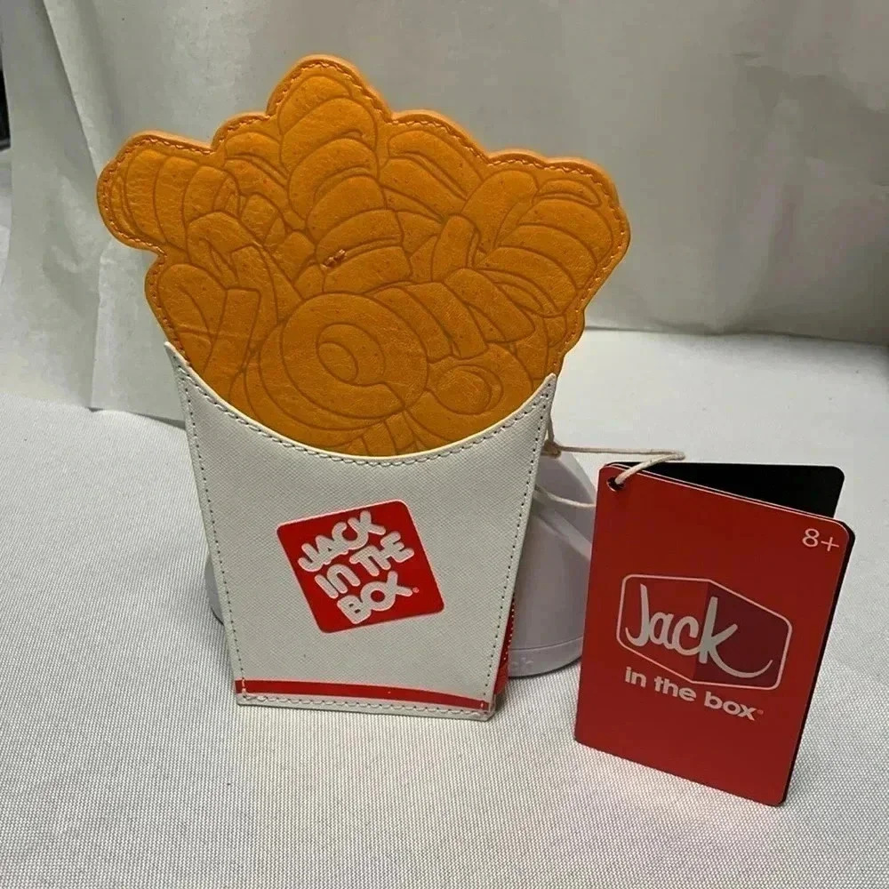 LOUNGEFLY JACK IN THE BOX Curly Fries 🍟 Card holder, wallet. NWT.
